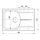 Купить Кухонная мойка ПАОЛА 760 (20.475.b0760.302) по цене 12188 руб., в Санкт-Петебруге в интернет магазине 100-Систем, а также дургие товары Florentina из раздела Врезные мойки и Кухонные мойки