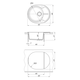 Купить Кухонная мойка БЕРТА 620 (25.040.b0620.405) по цене 5824 руб., в Санкт-Петебруге в интернет магазине 100-Систем, а также дургие товары Dr. Gans из раздела Врезные мойки и Кухонные мойки