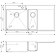 Купить Кухонная мойка Omoikiri Akisame 100-2-LG-L (4973089) по цене 104888 руб., в Санкт-Петебруге в интернет магазине 100-Систем, а также дургие товары Omoikiri из раздела Двойные мойки и Кухонные мойки