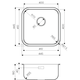 Купить Кухонная мойка Omoikiri Omi 44-U/IF IN Нержавеющая сталь 4993494 (4993494) по цене 11388 руб., в Санкт-Петебруге в интернет магазине 100-Систем, а также дургие товары Omoikiri из раздела Интегрированные мойки и Кухонные мойки