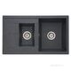 Купить Мойка для кухни из литого мрамора AQUATON Делия 87 графит 1A716232DE210 (1a716232de210) по цене 12080 руб., в Санкт-Петебруге в интернет магазине 100-Систем, а также дургие товары AQUATON из раздела Двойные мойки и Кухонные мойки