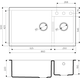 Купить Кухонная мойка Omoikiri Tedori 86-2-LB-GR Tetogranit/leningrad grey (4993573) по цене 50288 руб., в Санкт-Петебруге в интернет магазине 100-Систем, а также дургие товары Omoikiri из раздела Двойные мойки и Кухонные мойки