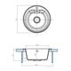 Купить Мойка для кухни из литого мрамора AQUATON Мида круглая серая 1A712732MD230 (1a712732md230) по цене 5380 руб., в Санкт-Петебруге в интернет магазине 100-Систем, а также дургие товары AQUATON из раздела Накладные мойки и Кухонные мойки