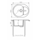 Купить Кухонная каменная мойка Polygran ATOL-620 черная (678958) по цене 6600 руб., в Санкт-Петебруге в интернет магазине 100-Систем, а также дургие товары POLYGRAN из раздела Накладные мойки и Кухонные мойки