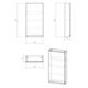Купить Зеркало-шкаф MODUO 14x40 без подсветки универсальная белый (sb-ls-mod40/wh) по цене 12990 руб., в Санкт-Петебруге в интернет магазине 100-Систем, а также дургие товары CERSANIT из раздела Зеркальные шкафы для ванной и Мебель для ванной комнаты