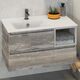 Купить COMFORTY. Тумба-умывальник "Турин-90L" дуб бежевый с раковиной COMFORTY 9090EL (00004137135) по цене 29800 руб., в Санкт-Петебруге в интернет магазине 100-Систем, а также дургие товары COMFORTY из раздела Тумбы с умывальником и Мебель для ванной комнаты