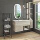 Купить COMFORTY. Тумба-умывальник "Мальме-90" дуб дымчатый с раковиной COMFORTY 9090EL (00-00004200) по цене 43300 руб., в Санкт-Петебруге в интернет магазине 100-Систем, а также дургие товары COMFORTY из раздела Тумбы с умывальником и Мебель для ванной комнаты