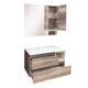 Купить COMFORTY. Тумба-умывальник "Турин-90L" дуб бежевый с раковиной COMFORTY 9090EL (00004137135) по цене 29800 руб., в Санкт-Петебруге в интернет магазине 100-Систем, а также дургие товары COMFORTY из раздела Тумбы с умывальником и Мебель для ванной комнаты