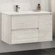 Купить COMFORTY. Тумба-умывальник "Бремен-90" дуб белый с раковиной COMFORTY 9090EL (00004142375) по цене 31200 руб., в Санкт-Петебруге в интернет магазине 100-Систем, а также дургие товары COMFORTY из раздела Тумбы с умывальником и Мебель для ванной комнаты