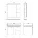 Купить COMFORTY. Тумба-умывальник "Рига-70" дуб сонома с раковиной COMFORTY 9335-70 (00004142215) по цене 20900 руб., в Санкт-Петебруге в интернет магазине 100-Систем, а также дургие товары COMFORTY из раздела Тумбы с умывальником и Мебель для ванной комнаты