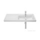 Купить Раковина Roca The Gap Plus высокий бортик, 1 отверстие 100х46 правая 3270ME004 (3270me004) по цене 23990 руб., в Санкт-Петебруге в интернет магазине 100-Систем, а также дургие товары ROCA из раздела Встраиваемые раковины и Раковины и пьедесталы