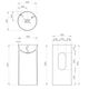 Купить Раковина из искусственного камня Vincea VBS-6SP01MW, 400*400*850, напольная, цвет белый матовый, , шт (vbs-6sp01mw) по цене 55670 руб., в Санкт-Петебруге в интернет магазине 100-Систем, а также дургие товары Vincea из раздела Накладные раковины и Раковины и пьедесталы