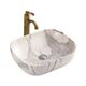 Купить Раковина-чаша CeramaLux 50 K397G125 Белая Серая (k397g125) по цене 16302 руб., в Санкт-Петебруге в интернет магазине 100-Систем, а также дургие товары CeramaLux из раздела Накладные раковины и Раковины и пьедесталы