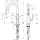 Купить HG Talis S, смес. 72815 д/кух, выдв/повор/излив/110°/150°, 160мм, хром (72815000) по цене 54839.02 руб., в Санкт-Петебруге в интернет магазине 100-Систем, а также дургие товары HANSGROHE из раздела Рычажные смесители и Смесители для кухни