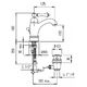 Купить Смеситель Cezares Margot MARGOT-LSM1-A-01-Bi для раковины (margot-lsm1-a-01-bi) по цене 24420 руб., в Санкт-Петебруге в интернет магазине 100-Систем, а также дургие товары CEZARES из раздела Рычажные смесители и Смесители для раковины