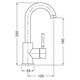 Купить Смеситель Cezares Olimp LSM2 03/24 L для раковины (olimp-lsm2-03/24-l) по цене 53660 руб., в Санкт-Петебруге в интернет магазине 100-Систем, а также дургие товары CEZARES из раздела Рычажные смесители и Смесители для раковины
