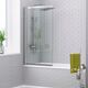 Купить Шторка для ванны WasserKRAFT 41S02-80 148х8х56, профиль хром (41s02-80) по цене 21264 руб., в Санкт-Петебруге в интернет магазине 100-Систем, а также дургие товары WasserKRAFT из раздела Стеклянные шторки для ванн и Сантехника