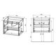 Купить База под раковину Gio 600 подвесная, 2 выкатных ящика soft-close, R.Oak, , шт (vmc-2g600ro) по цене 13190 руб., в Санкт-Петебруге в интернет магазине 100-Систем, а также дургие товары Vincea из раздела Тумбы под раковину и Мебель для ванной комнаты