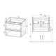 Купить База под раковину Vico 600 подвесная, 2 выкатных ящика soft close, V.Oak, , шт (vmc-2v600vo) по цене 18320 руб., в Санкт-Петебруге в интернет магазине 100-Систем, а также дургие товары Vincea из раздела Тумбы под раковину и Мебель для ванной комнаты