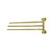 Купить K-1033BRUSHED GOLD Держатель полотенец тройной (k-1033bg) по цене 12890 руб., в Санкт-Петебруге в интернет магазине 100-Систем, а также дургие товары WasserKRAFT из раздела Держатели поворотные (рога) и Полотенцедержатели