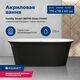 Купить Акриловая ванна Aquanet Family Smart 170x78 88778 Gloss Finish черный глянец (88778-gb) по цене 101320 руб., в Санкт-Петебруге в интернет магазине 100-Систем, а также дургие товары AQUANET из раздела Акриловые ванны и Ванны