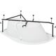 Купить Каркас сварной для акриловой ванны Aquanet Graciosa 150x90 L/R (243001) по цене 3327 руб., в Санкт-Петебруге в интернет магазине 100-Систем, а также дургие товары AQUANET из раздела Каркасы и Комплектующие для ванн