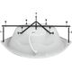 Купить Каркас сварной для акриловой ванны Aquanet Malta 150x150 (142192) по цене 4001 руб., в Санкт-Петебруге в интернет магазине 100-Систем, а также дургие товары AQUANET из раздела Каркасы и Комплектующие для ванн