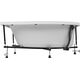 Купить Каркас сварной для акриловой ванны Aquanet Mia140x80 L/R (246497) по цене 2891.7 руб., в Санкт-Петебруге в интернет магазине 100-Систем, а также дургие товары AQUANET из раздела Каркасы и Комплектующие для ванн