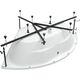 Купить Каркас сварной для акриловой ванны Aquanet Vista 150x150 (254382) по цене 4001 руб., в Санкт-Петебруге в интернет магазине 100-Систем, а также дургие товары AQUANET из раздела Каркасы и Комплектующие для ванн