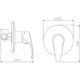 Купить Смеситель Aquanet Practic, встраиваемый, хром  (af100-50с) по цене 2990 руб., в Санкт-Петебруге в интернет магазине 100-Систем, а также дургие товары AQUANET из раздела Смесители для встраиваемых систем и Комплектующие для встраиваемых систем