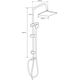 Купить Душевая стойка Aquanet Passion S AF300-70-S-B (af300-70-s-b) по цене 7990 руб., в Санкт-Петебруге в интернет магазине 100-Систем, а также дургие товары AQUANET из раздела Душевые гарнитуры и Душевые стойки, системы, панели, гарнитуры