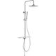 Купить Душевая стойка Aquanet Pragmatic R AF430-70-R-C, с полочкой (af430-70-r-c) по цене 9990 руб., в Санкт-Петебруге в интернет магазине 100-Систем, а также дургие товары AQUANET из раздела Душевые гарнитуры и Душевые стойки, системы, панели, гарнитуры