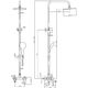 Купить Душевая стойка Aquanet Passion R3 AF300-72-R-B (af300-72-r-b) по цене 25290 руб., в Санкт-Петебруге в интернет магазине 100-Систем, а также дургие товары AQUANET из раздела Душевые стойки и Душевые стойки, системы, панели, гарнитуры