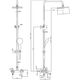 Купить Душевая стойка Aquanet Passion S3 AF300-72-S-B (af300-72-s-b) по цене 29080 руб., в Санкт-Петебруге в интернет магазине 100-Систем, а также дургие товары AQUANET из раздела Душевые стойки и Душевые стойки, системы, панели, гарнитуры