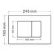 Купить Кнопка смыва ABBER AC0120MCH матовый хром (ac0120mch) по цене 6300 руб., в Санкт-Петебруге в интернет магазине 100-Систем, а также дургие товары ABBER из раздела Клавиши смыва и Инсталляции