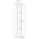 Купить Полка Aquanet Магнум 20x130 белая матовая, вертикальная (302240) по цене 8492 руб., в Санкт-Петебруге в интернет магазине 100-Систем, а также дургие товары AQUANET из раздела Деревянные полки и Полки для ванной комнаты