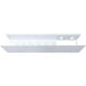 Купить Полка Aquanet Магнум 50x12 белая матовая, с крючками (302232) по цене 4612 руб., в Санкт-Петебруге в интернет магазине 100-Систем, а также дургие товары AQUANET из раздела Деревянные полки и Полки для ванной комнаты