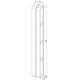 Купить Полка Aquanet Магнум H 15x130 белая матовая, вертикальная (326461) по цене 10261 руб., в Санкт-Петебруге в интернет магазине 100-Систем, а также дургие товары AQUANET из раздела Деревянные полки и Полки для ванной комнаты
