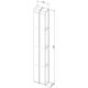 Купить Полка Aquanet Магнум H 20x130 черная матовая, вертикальная (326459) по цене 13915 руб., в Санкт-Петебруге в интернет магазине 100-Систем, а также дургие товары AQUANET из раздела Деревянные полки и Полки для ванной комнаты