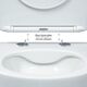 Купить Унитаз BERGES подвесной VENTAS Rimless 49 см, сиденье дюропласт Ventas Slim SO, микролифт, быстросъём (082135) по цене 16990 руб., в Санкт-Петебруге в интернет магазине 100-Систем, а также дургие товары BERGES из раздела Унитазы подвесные и Унитазы