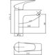 Купить Смеситель для раковины Aquanet Static AF330-10C (af330-10c) по цене 5710 руб., в Санкт-Петебруге в интернет магазине 100-Систем, а также дургие товары AQUANET из раздела Рычажные смесители и Смесители для раковины
