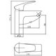 Купить Смеситель для раковины Aquanet Static Black AF330-10B (af330-10b) по цене 5710 руб., в Санкт-Петебруге в интернет магазине 100-Систем, а также дургие товары AQUANET из раздела Рычажные смесители и Смесители для раковины