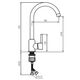 Купить D3007000 Logic кухонный смеситель поворотный, хром (d3007000) по цене 3390 руб., в Санкт-Петебруге в интернет магазине 100-Систем, а также дургие товары Dorff из раздела Рычажные смесители и Смесители для кухни