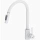 Купить D3007533 Logic Кухонный смеситель с вытягивающимся изливом, белый (d3007533) по цене 5290 руб., в Санкт-Петебруге в интернет магазине 100-Систем, а также дургие товары Dorff из раздела Рычажные смесители и Смесители для кухни