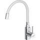 Купить D3007633 Logic кухонный смеситель с гибким изливом, белый (d3007633) по цене 5390 руб., в Санкт-Петебруге в интернет магазине 100-Систем, а также дургие товары Dorff из раздела Рычажные смесители и Смесители для кухни