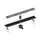 Купить Душевой лоток TIMO Drain System 600 с вставкой "lines", Чёрный (ds230106/03) по цене 33500 руб., в Санкт-Петебруге в интернет магазине 100-Систем, а также дургие товары TIMO из раздела Лотки и Душевые лотки и душевые трапы