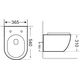 Купить Унитаз подвесной Aquanet Rimless Cetus-W BL-102N-WHT (cetus-w) по цене 20930 руб., в Санкт-Петебруге в интернет магазине 100-Систем, а также дургие товары AQUANET из раздела Унитазы подвесные и Унитазы