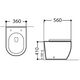 Купить Унитаз приставной Aquanet Rimless Cetus 2.0 F LX-1902 (cetus 2.0 f) по цене 18750 руб., в Санкт-Петебруге в интернет магазине 100-Систем, а также дургие товары AQUANET из раздела Унитазы приставные и Унитазы