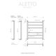 Купить Псш Aletto (в.р.1/2") 60/50 (к-3, Черный Муар) INDIGO  (lalwpf60-50br) по цене 0 руб., в Санкт-Петебруге в интернет магазине 100-Систем, а также дургие товары INDIGO из раздела Водяные полотенцесушители и Полотенцесушители