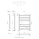 Купить Псш Aletto (в.р.1/2") 80/50 (к-3, Черный Муар) INDIGO (lalwpf80-50br) по цене 0 руб., в Санкт-Петебруге в интернет магазине 100-Систем, а также дургие товары INDIGO из раздела Водяные полотенцесушители и Полотенцесушители